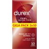 Durex Feel Ultra Thin - mimoriadne realistické kondómy (2x10ks)