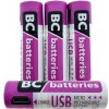 BC Batteries Tužkové batérie AA 1,2 V nabíjateľné, 1000 mAh, 4 ks