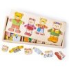 Bigjigs Toys Obliekacie puzzle Medvedia rodinka
