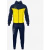 TUTA VISA MELANGE CON CAPPUCCIO POLARFLEECE BLU/GIALLO MELANGE Tg. XL