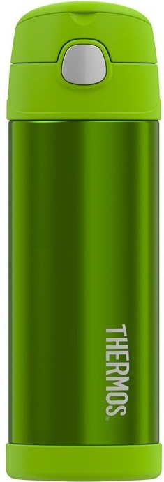 Thermos FUNtainer metalická limetková 470 ml