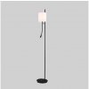 Candellux | LED Stojacia lampa TOKYO 1xE27/40W/230V + LED/3W čierna/biela | CA0668