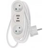 EMOS Predlzovaci kabel 16A (2zás. + 3 x USB) 2M P0212U