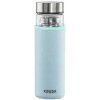 Fľaša XAVAX To Go, sklenená na horúce/studené/sýtené nápoje, 450 ml, sitko, neoprénový obal