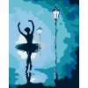 ZUTY Maľovanie podľa čísel - BALETKA POD LAMPOU Rámovanie: vypnuté plátno na rám, Rozmer: 80x100 cm