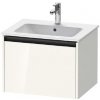 Duravit Ketho.2 - Umývadlová skrinka, 44x61x48 cm, 1 zásuvka, lesklá biela K25062022220000