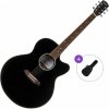 Pasadena PJC-300 Basic SET Black Akustická gitara Jumbo