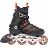 K2 F.I.T. 80 ALU čierne/červené pánske inline korčule - US 8,5 / UK 7,5 / EU 41,5