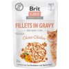 Kapsička BRIT Care Cat Fillets in Gravy Choice Chicken 85 g