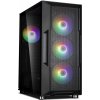 Zalman skříň I3 Neo / middle tower / ATX / 4x120 RGB / 2xUSB 3.0 / 1xUSB 2.0 / prosklená bočnice / černá i3 Neo Black