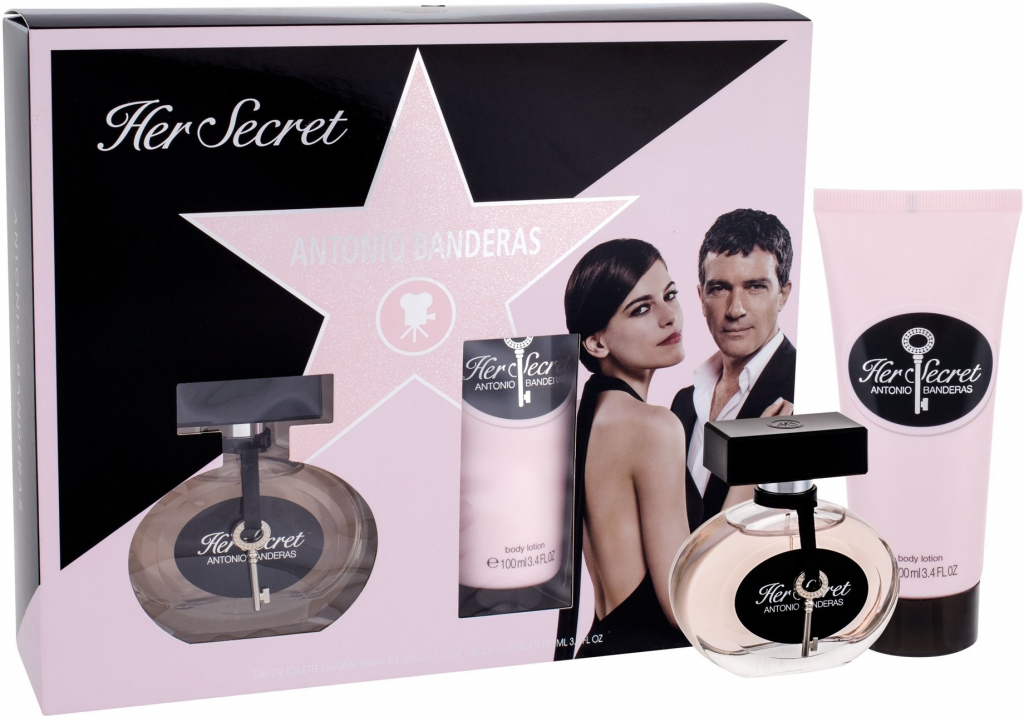 Antonio Banderas Her Golden Secret EDT 50 ml + telové mlieko 100 ml darčeková sada