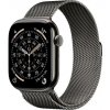 Apple Watch Series 11 Cellular 46 mm Bridlicový sivý titán s bridlicovo sivým milánskym ťahom M/L MFD44WF/A
