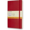 Moleskine Zápisník mäkké dosky A5 linajkový červený