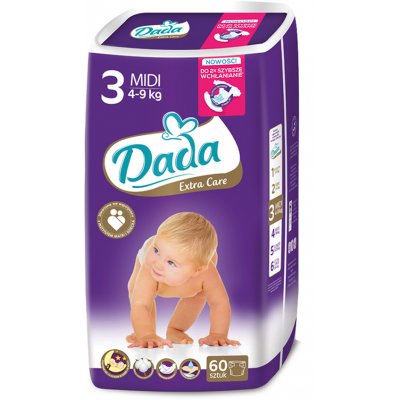 Dada Extra Care 3 4-9 kg 60 ks od 7,15 € - Heureka.sk