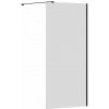 Ravak Walk in Wall Air stena sprchového kúta walk -in 90 cm čierna matný/sklo priehľadné GW9W70300Z1C