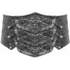 Devil fashion korzet Laying Down The Law Punk Metallic Faux Leather
