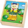 Viga puzzle v krabičke obliekanie Medvedica