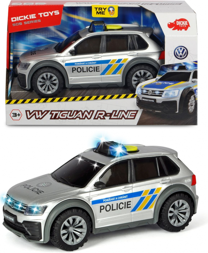 Dickie Policajné auto Vw Tiguan R-Line česká verzia