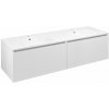 Sapho LOREA skrinka s dvojumývadlom 161x46x51,5cm (80+80cm), biela matná SPH LE080-3131-01
