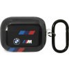 BMW Kryt BMAP222SOTK pro AirPods Pro 2. generace černý/černý s tříbarevnými pruhy