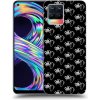 Picasee silikónový čierny obal pre Realme 8 4G - Separ - White On Black