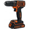 BLACK+DECKER Náradie - 18V AKU vŕtací skrutkovač, 1x aku 1,5 Ah Li-Ion, nabíjačka BDCDC18-QW