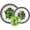 Súprava plastového riadu s hrnčekom Creeper Minecraft