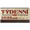 Pracovní kalendář 2026 Retro Midi - stolní kalendář - autor neuvedený