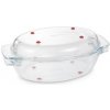 TESCOMA Oválny pekáč s poklopom GrandCHEF, 35x21cm, sklenený