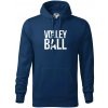 Volleyball nápis - Mikina pánska Cape s kapucňou - S ( Polnočná modrá )