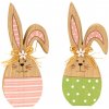 Textilomanie Drevený veľkonočný zajačik SPRING BUNNY - rôzne varianty