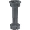 Interex design Posteľová nožička s uchytením plastová 148 - 250 mm / Čierna 148 - 250 mm