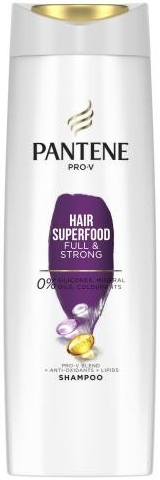 Pantene Superfood Full & Strong Shampoo Posilňujúci šampón na vlasy 400 ml