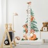 INSPIO Nálepka meter na stenu - Forest a zvieratká z lesa 110x90 stromy, zvieratá, detský meter, akvarelové nálepky, forest - lesný svet zelená, hnedá, plnofarebný motív
