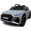 Detské elektrické autíčko Megacar Audi RS6 GT, diaľkové ovládanie, EVA kolesá, rádio USB + MP3, 2x35W, 1x12V 4,5Ah, sivá