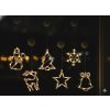 CHOMIK VIANOČNÁ OKENNÁ DEKORÁCIA LED S PRÍSAVKOU NA BATÉRIE 10L MIX 6 VZOROV *4017