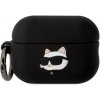Karl Lagerfeld 3D Logo NFT Choupette Head silikónové puzdro pre Airpods Pro 2, čierne 57983112337