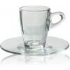 Cerve šálka s podšálkou Domino, 75 ml, sklo