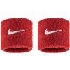 Nike Swoosh Classic potítka na zápästie červená/biela 2 ks