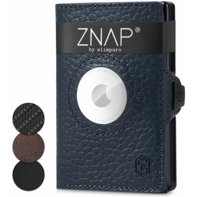 Slimpuro ZNAP Airtag Wallet ochrana RFID ZNAPAirBlGrained12
