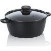 KELA Hrnec Atura litý hliník černý 24 cm 3,2 l KL-15171