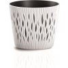 Prosperplast Kvetináč s vložkou SANDY Round 190, 158x138 mm, bielý