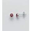 Rubínové náušnice z bieleho zlata ERD2395