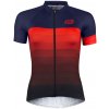 FORCE dres F ASCENT dámsky kr. rukáv, modro-červený XL