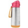 b.box sport dětská termoska růžová oranžová 500 ml