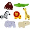 2Kids Toys Drevené puzzle Safari prepojiteľné