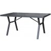 ROJAPLAST Záhradný stôl, hliníkový SIBIU, 140 × 80 cm