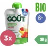 GOOD GOUT BIO Ovsený dezert s jahodou a banánom 3x90 g