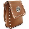 Hnedá klopnová dámska crossbody kabelka Elira