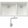 Blanco SUBLINE 480/320-U biela 523588 + Blanco MILA chróm 519414
